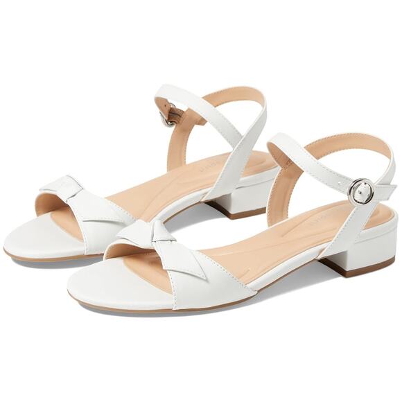 Easy Spirit Women Ginova Low Heel Ankle Strap Sandals Size US 7.5W White - Picture 1 of 6